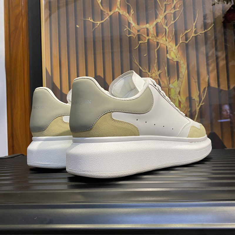 2025春夏新款格莱麦昆男鞋厚底增高真皮百搭系带休闲运动鞋板鞋潮